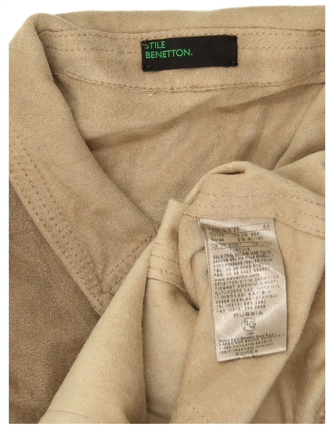 Benetton ženska bomber jakna IT 44 Srednje bež poliester