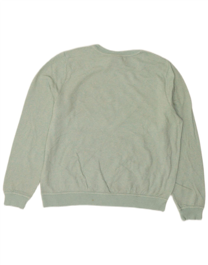 NIKE Womens Sweatshirt Jumper UK 14 Medium Blue Cotton