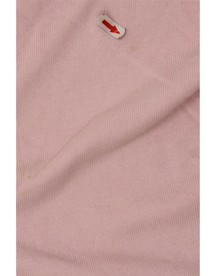 Zara Mens V-Neck Jumper Sweater Large Pink