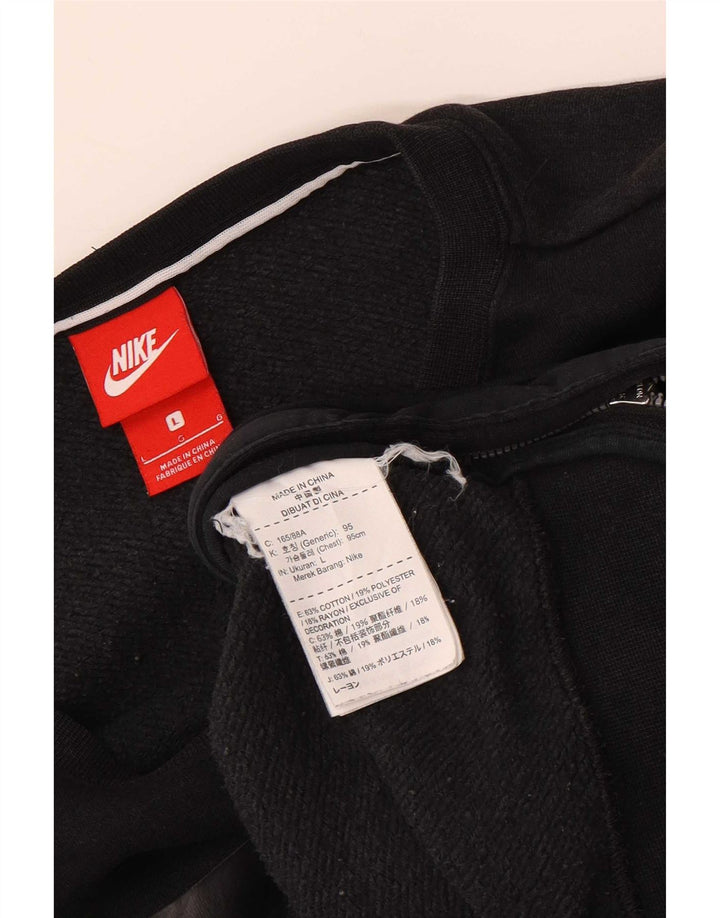 Nike Womens Air Graphic Oversized Sweatshirt Jumper UK 16 Large Black