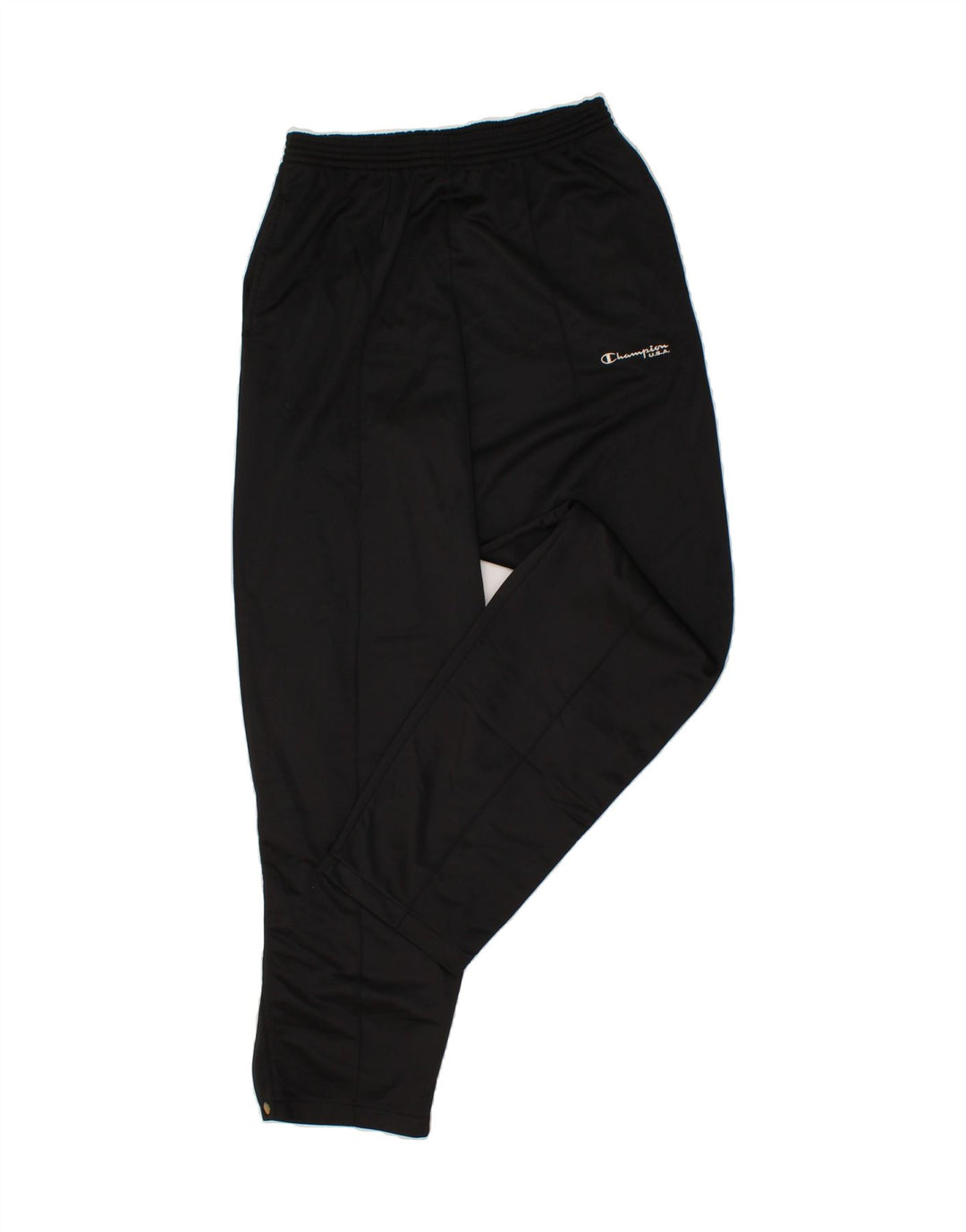 CHAMPION Womens Tracksuit Trousers UK 16 Large Black Polyester Vintage Champion and Second-Hand Champion from Messina Hembry 