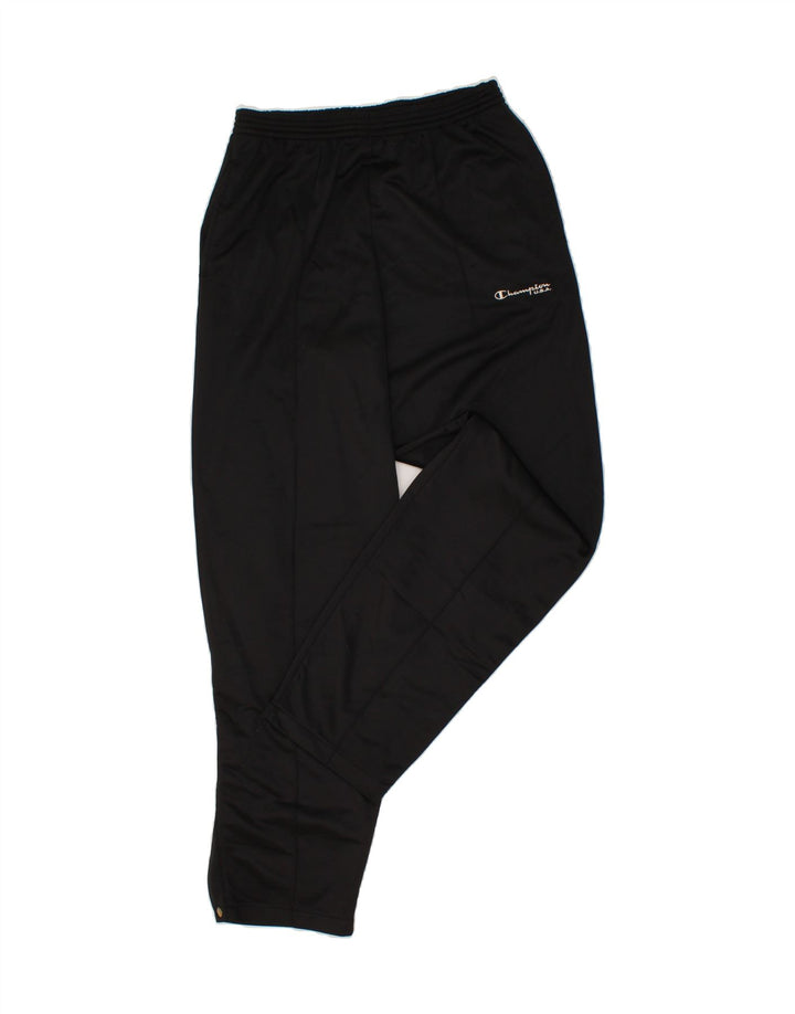 CHAMPION Womens Tracksuit Trousers UK 16 Large Black Polyester Vintage Champion and Second-Hand Champion from Messina Hembry 