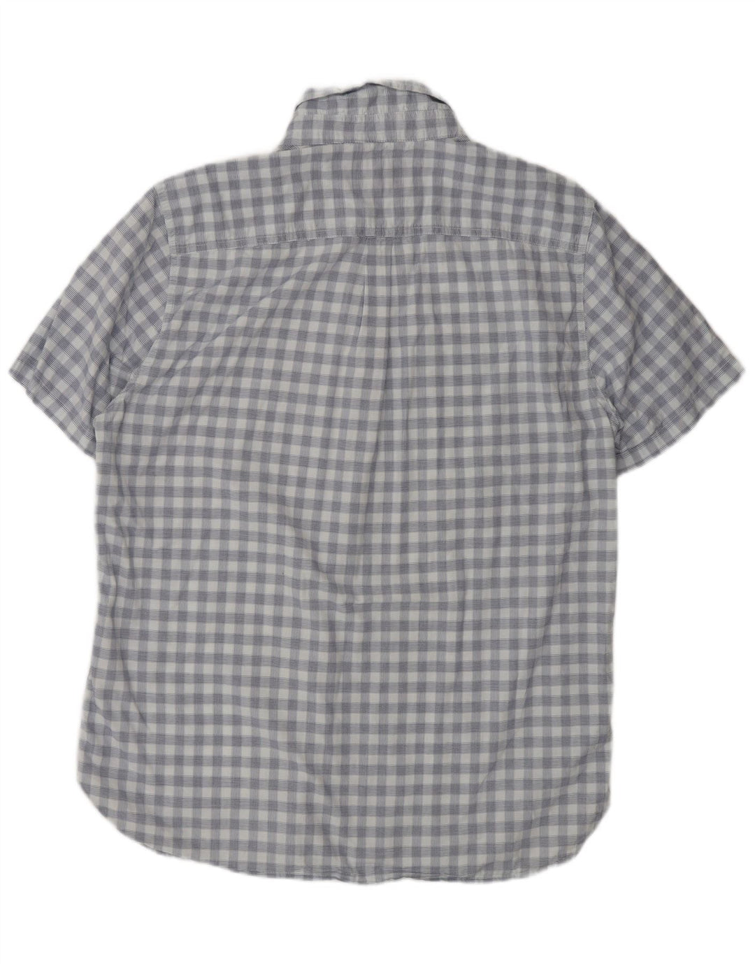 SUPERDRY Mens Regular Fit Short Sleeve Shirt XL Blue Check Cotton