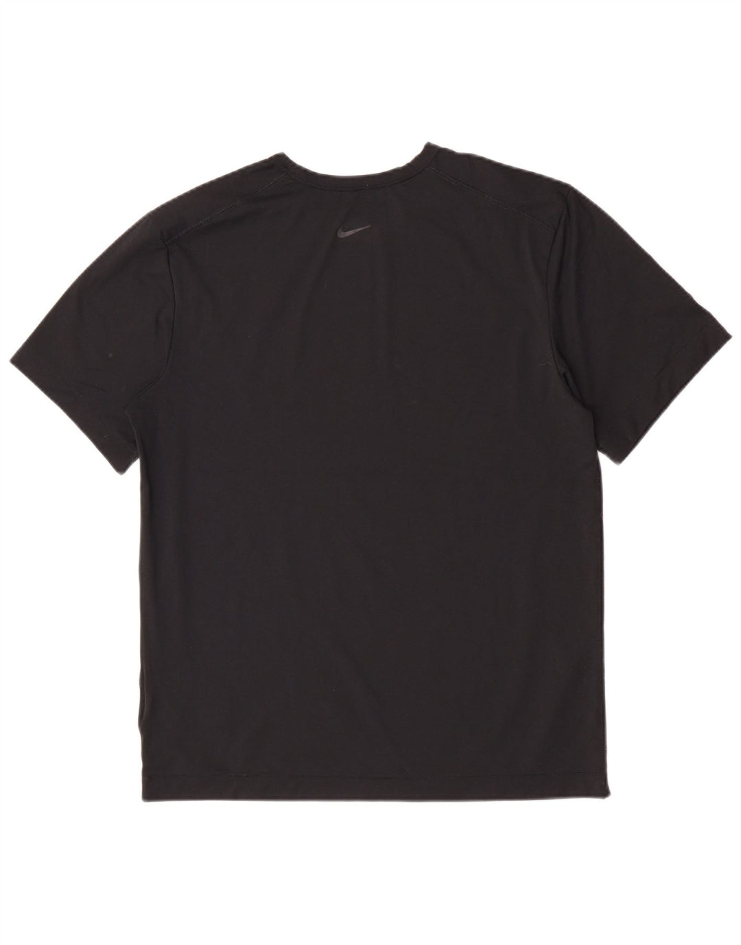 T-shirt grafica Nike Dri Fit da uomo, parte superiore in poliestere nero medio