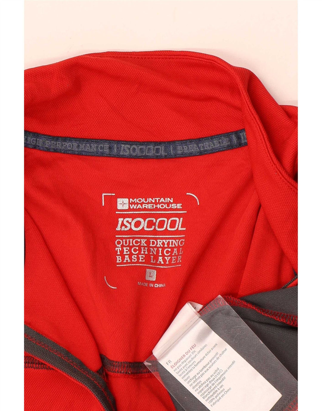 Mountain Warehouse Mens IsoCool pulôver agasalho top grande vermelho