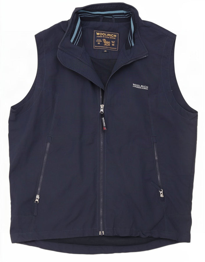 Woolrich Mens Sleeveless Tracksuit Top Jacket 2XL Navy Blue