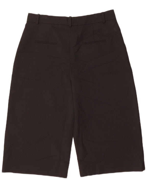 Zara Damen Capri-Hose mit hoher Taille, XL, Schwarz