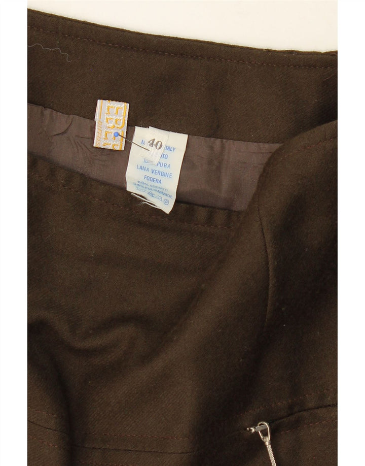 VINTAGE Womens Pencil Skirt IT 40 Small W26  Khaki Wool Vintage Vintage and Second-Hand Vintage from Messina Hembry 