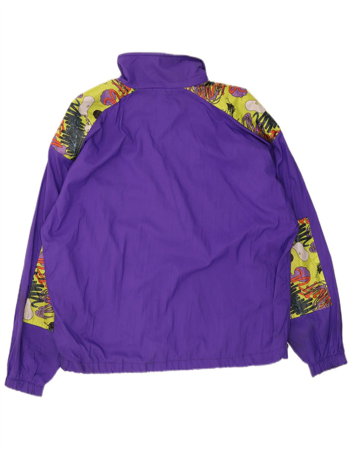 Sportful Mens Pullover Tracksuit Top Jacket Medium Purple Argyle/Diamond
