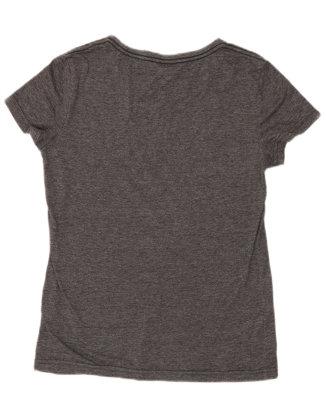 Puma Womens Graphic T-Shirt Top UK 10 Small Grey Flecked Polyester