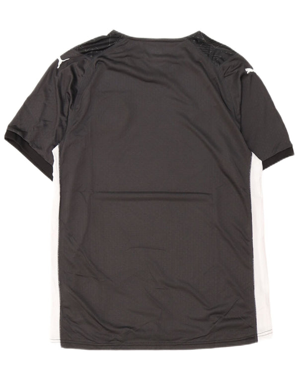 Puma Mens Graphic T-Shirt Top XL Black Geometric Polyester