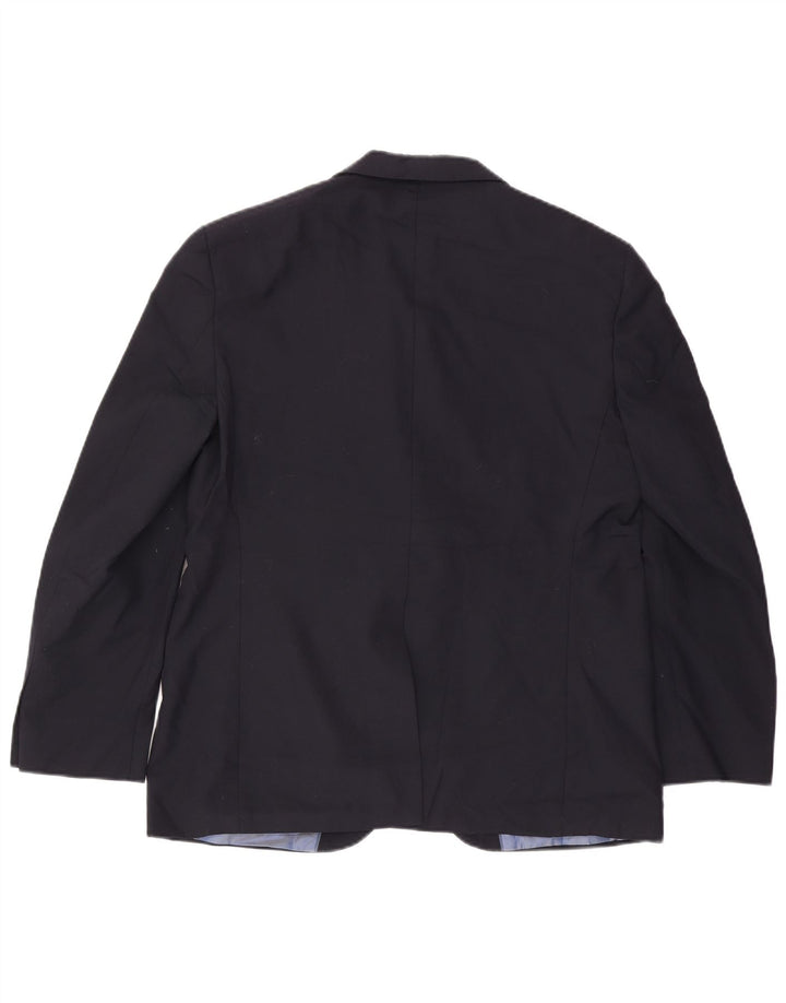 Marks & Spencer Chaqueta tipo blazer de 2 botones para hombre UK 42 Large Lana azul marino