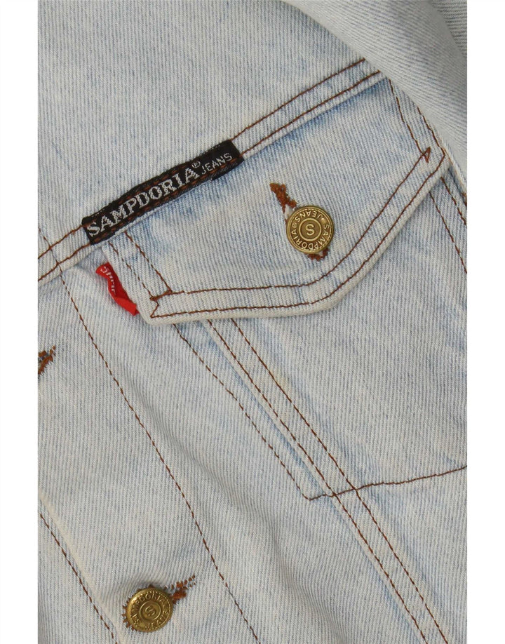 Vintage denimjakke til drenge 11-12 år blå