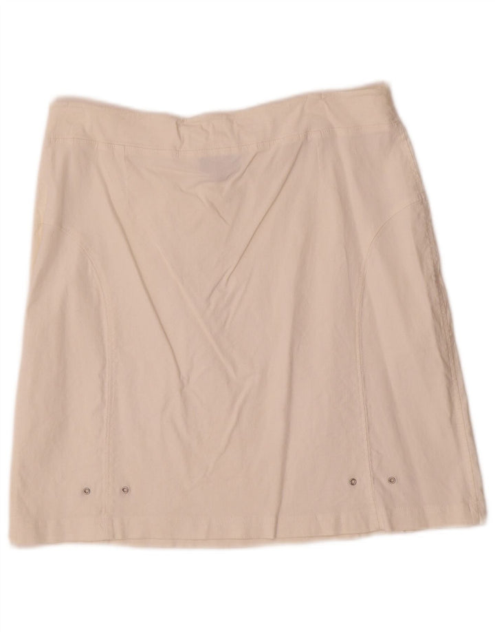 Vintage dame mininederdel XL W36 Off White