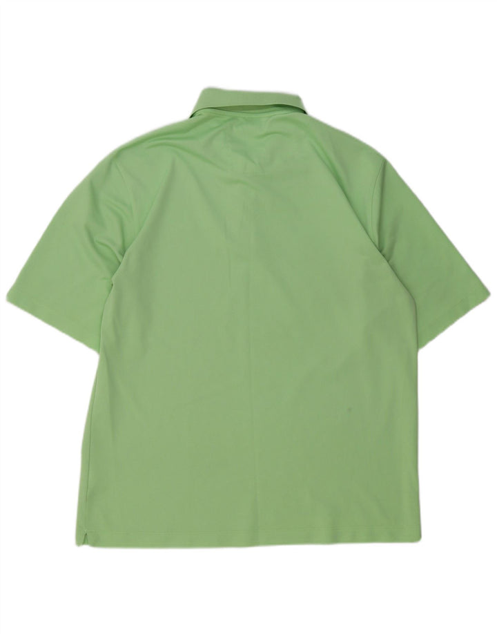 Nike Mens Polo Shirt UK 42/44 Large Green Polyester