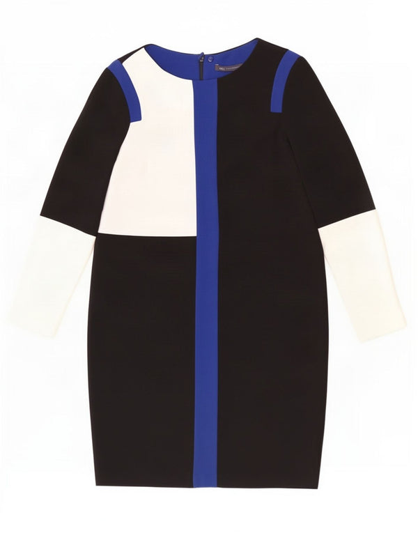 Abito a trapezio da donna Marks & Spencer UK 12 Medium Black Colourblock