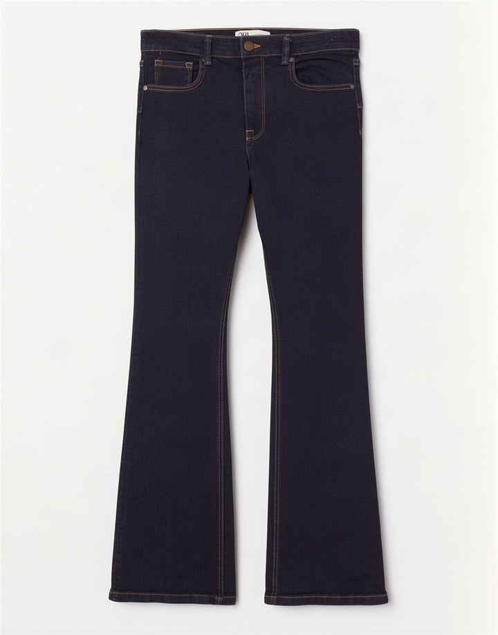 Jeans svasati da donna Zara EU 42 Large W32 L33 cotone blu navy