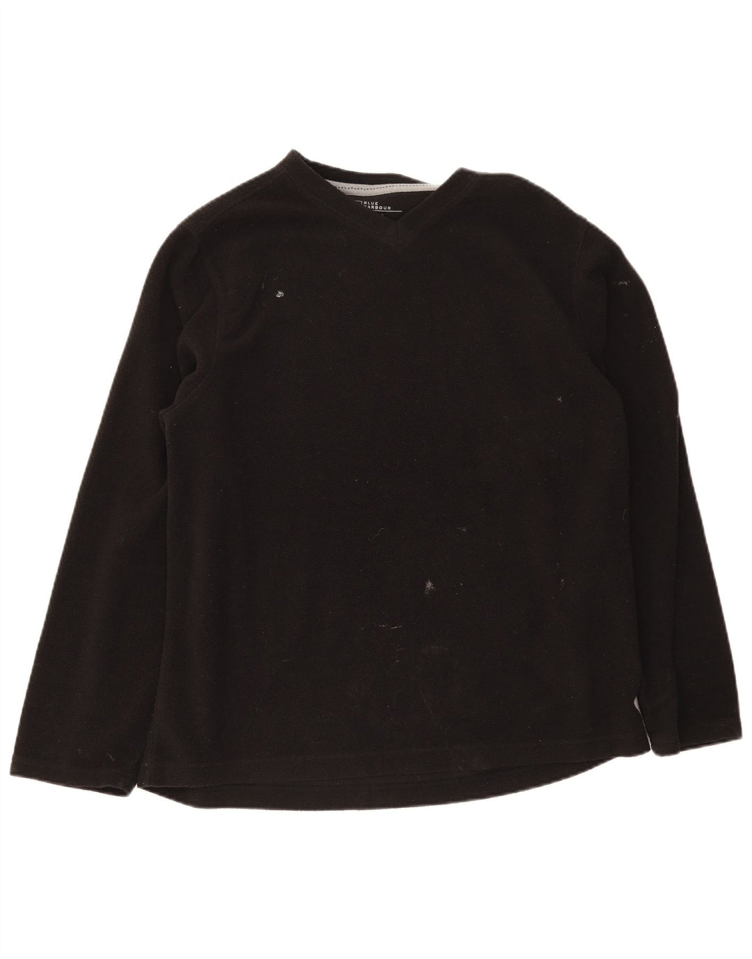 Marks & Spencer Mens Fleece Jumper Large Black Polyester