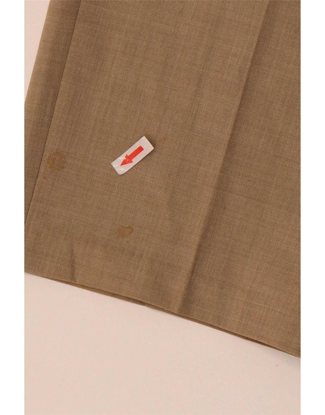 Farah Mens Straight Suit Trousers W36 L29 Beige Polyester