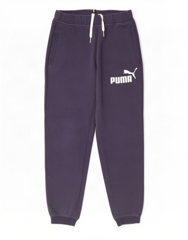 Puma Boys Graphic Calças de treino joggers 11-12 anos azul marinho algodão