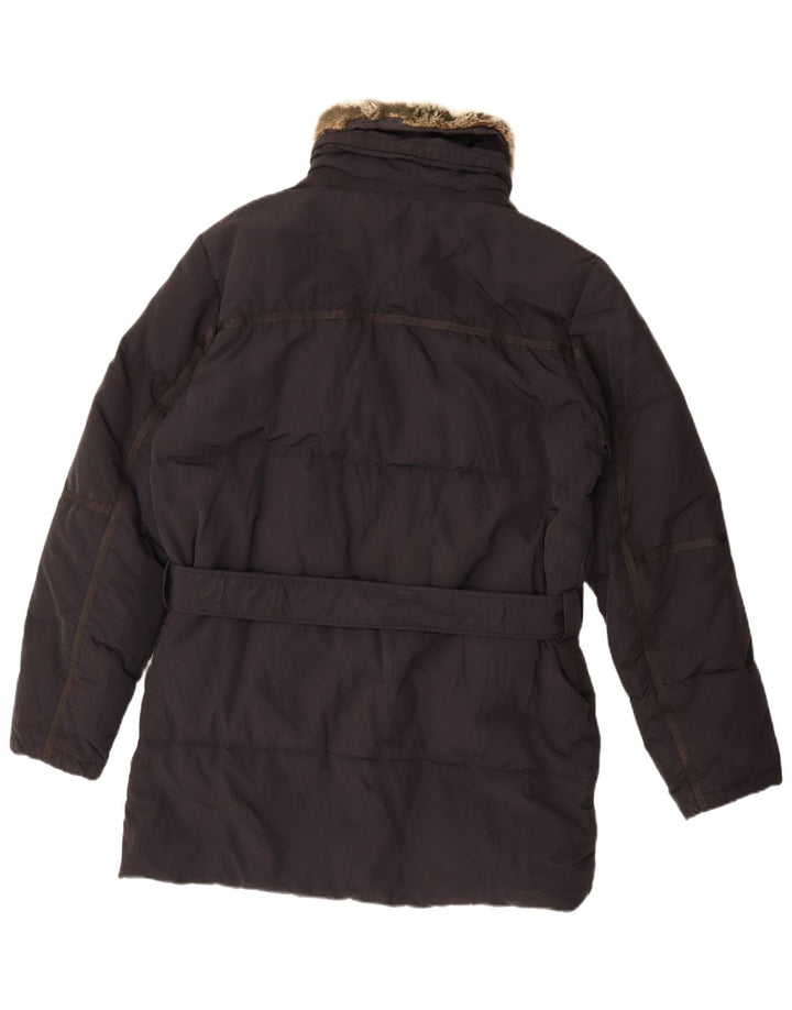 Canadiens Mens Padded Coat UK 38 Medium Black Cotton