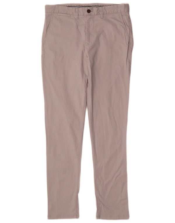 Crew Clothing Mens Slim Fit Chino Trousers W34 L32 Beige Cotton