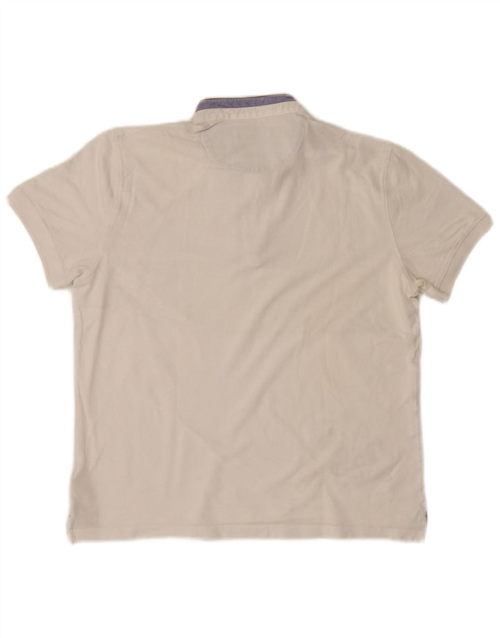 Massimo Dutti Polo Homme Blanc Moyen Coton