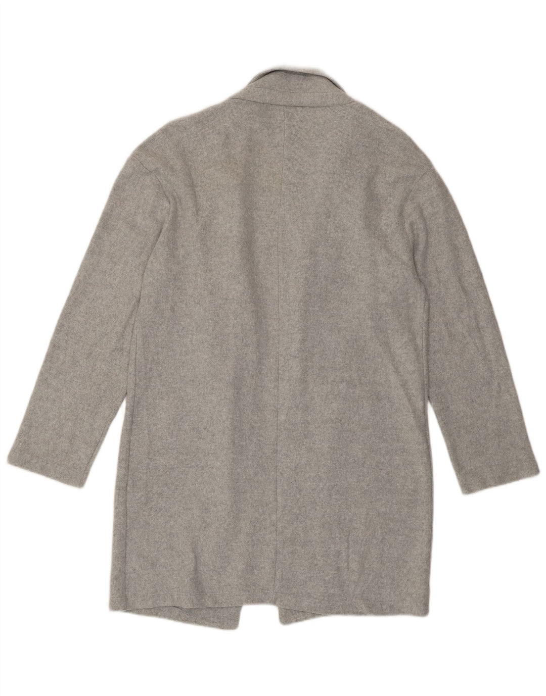 Zara Cardigan ouvert long pour femme UK 14 Gris moyen Polyester