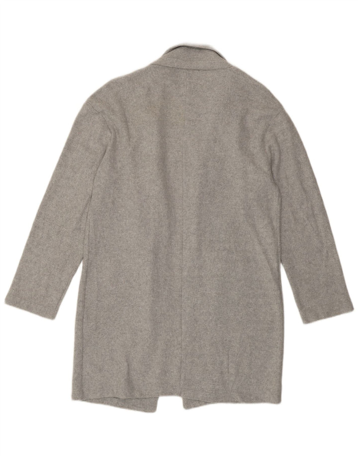 Zara Cardigan ouvert long pour femme UK 14 Gris moyen Polyester