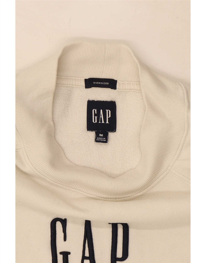 Gap Mens Graphic Oversized Sweatshirt Jumper Medium Beige