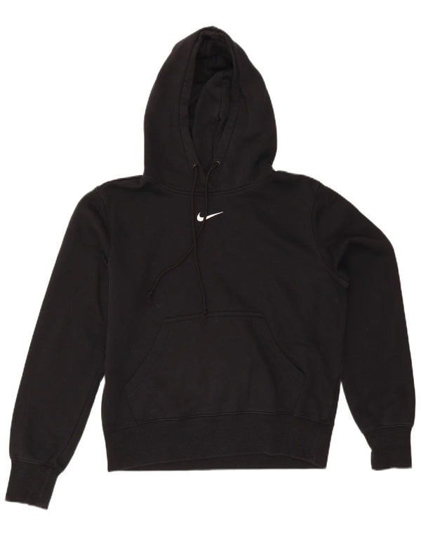 Nike Mens Hoodie Jumper Medium Black Cotton