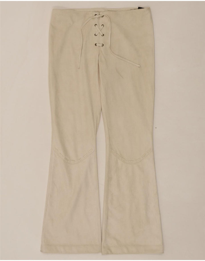 REDS Womens Bootcut Casual Trousers IT 46 Large W32 L31 Off White Vintage REDS and Second-Hand REDS from Messina Hembry 
