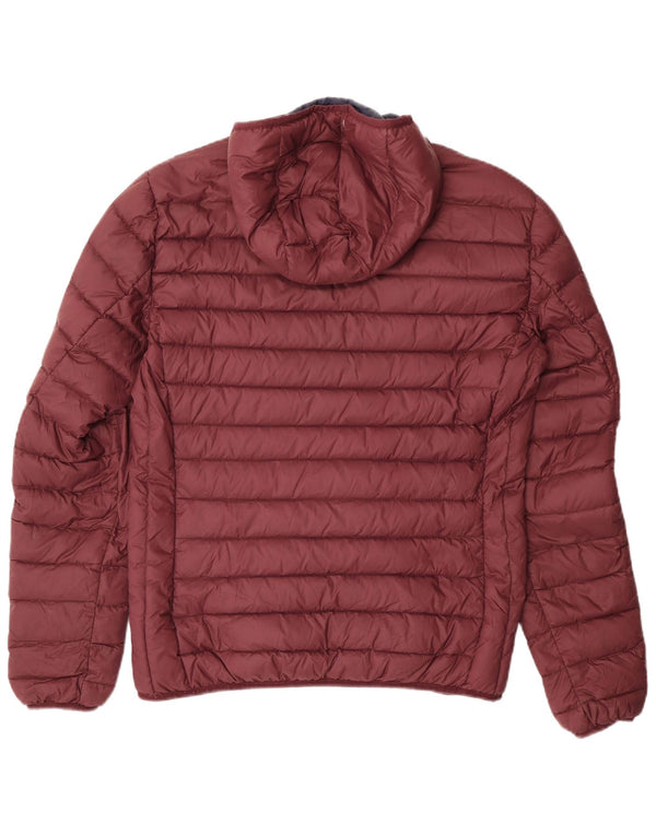 Giacca imbottita con cappuccio da uomo Schott UK 40 grande nylon bordeaux