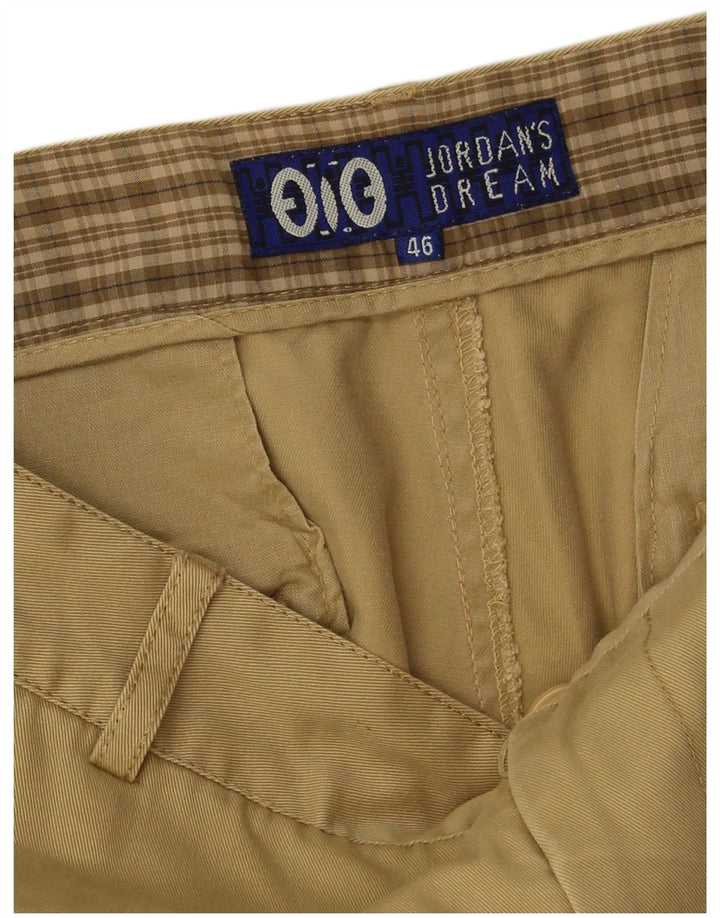 Vintage Mens Cargo Shorts IT 46 Small W30 Beige Cotton