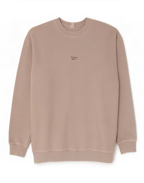 Reebok Mens Loose Fit Sweatshirt Jumper Small Grey Cotton
