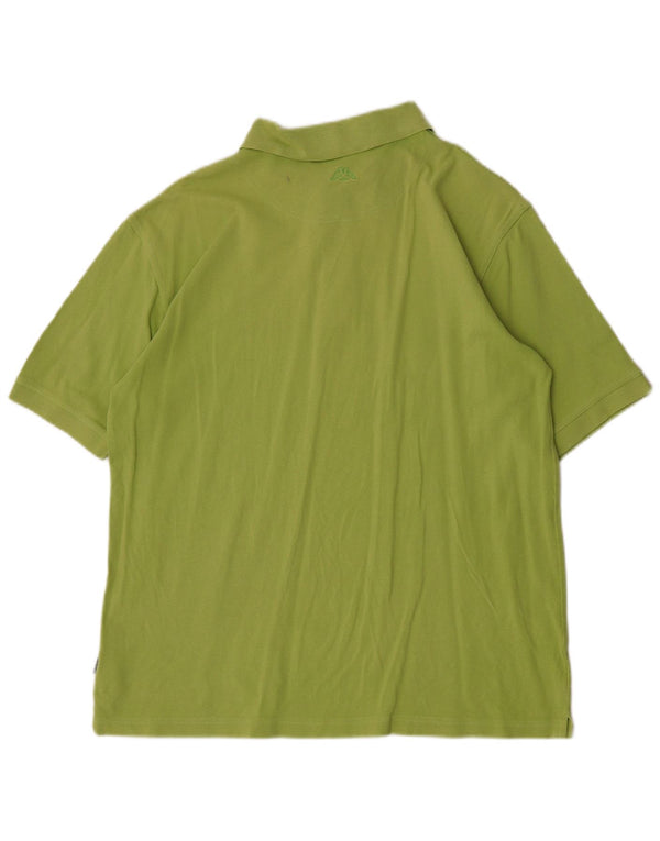 Kappa Polo Hombre Grande Verde Algodón
