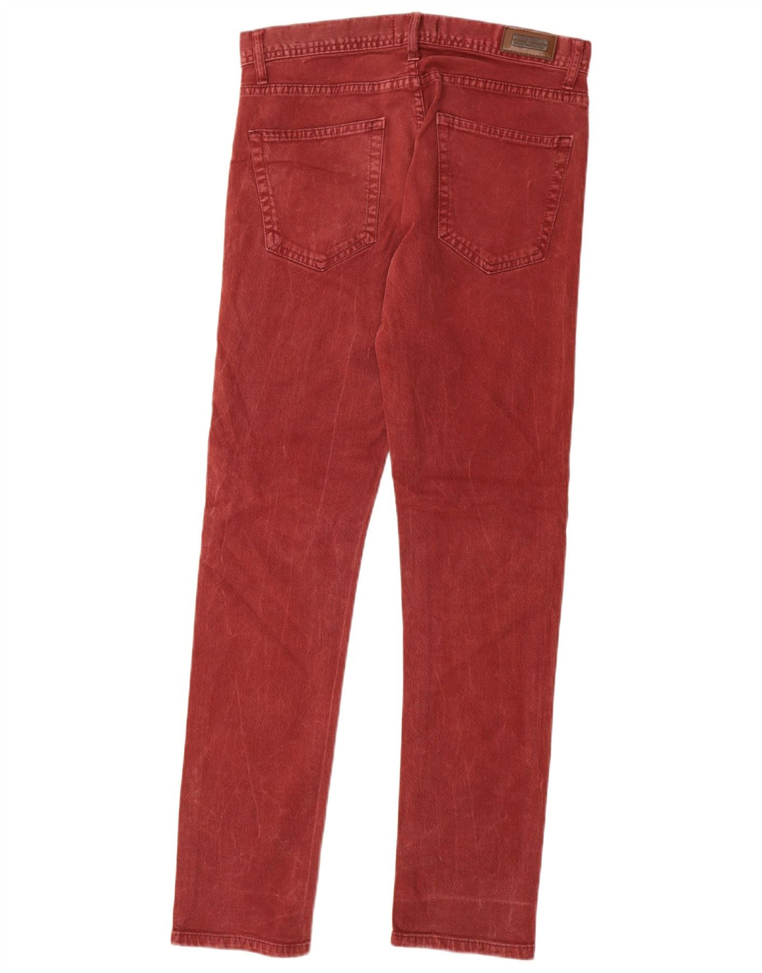 Zara Mens Slim Jeans EU 38 Small W30 L30 Red Cotton
