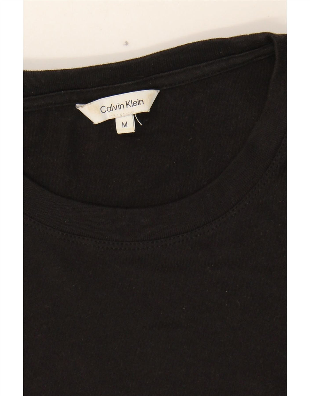 CALVIN KLEIN Mens T-Shirt Top Medium Black Cotton Logo Vintage Calvin Klein and Second-Hand Calvin Klein from Messina Hembry 