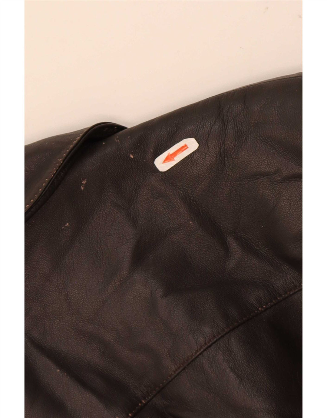 Vintage Womens Leather Jacket UK 10 Small Brown