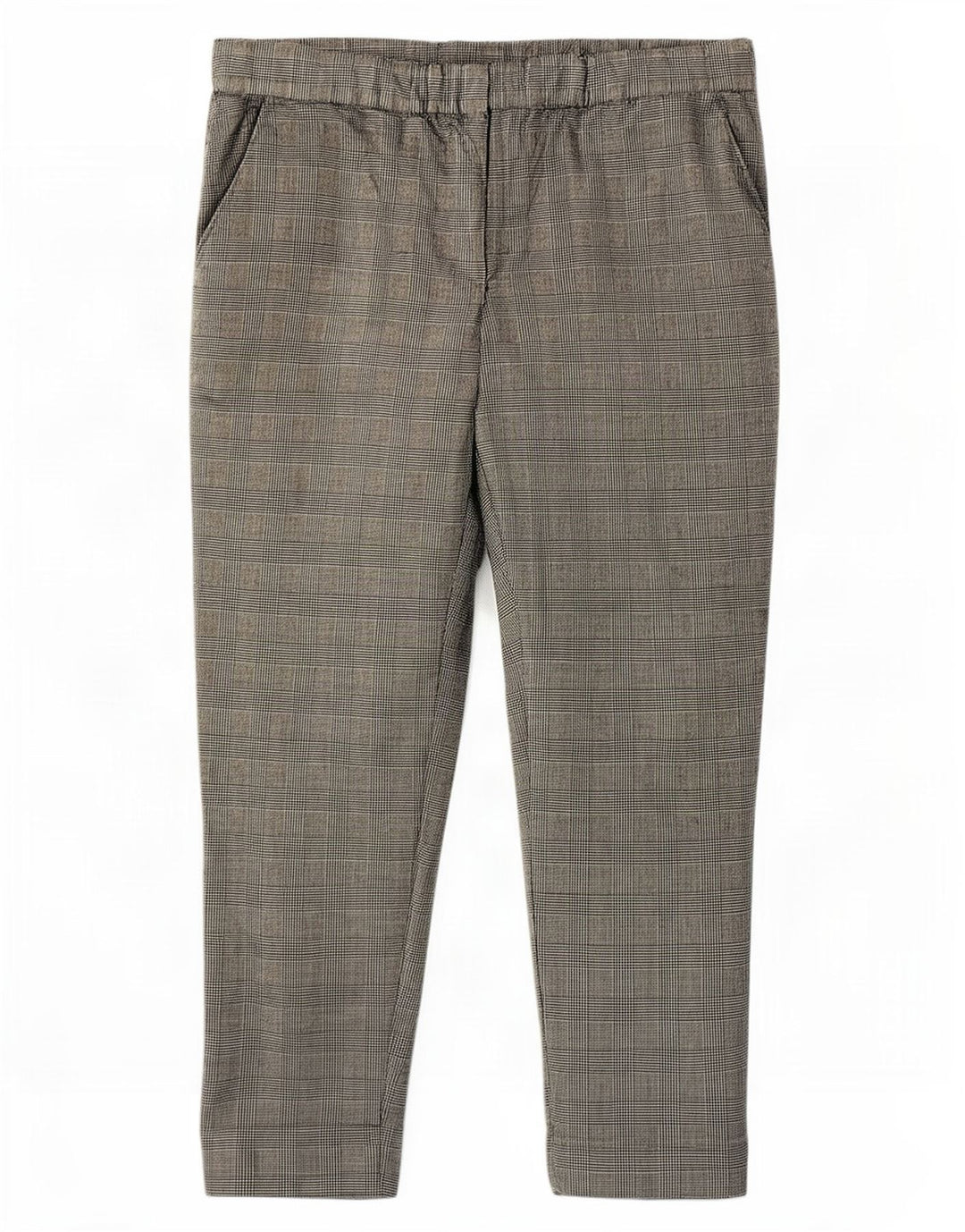 Cos Womens Cropped Trousers EU 40 Medium W32 L24 Grey Check Wool