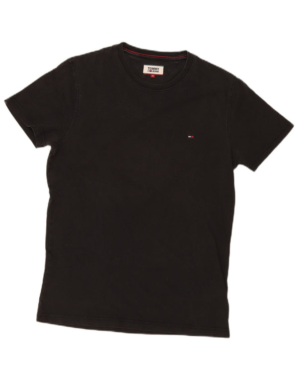 Tommy Hilfiger Mens T-Shirt Top Medium Black Cotton