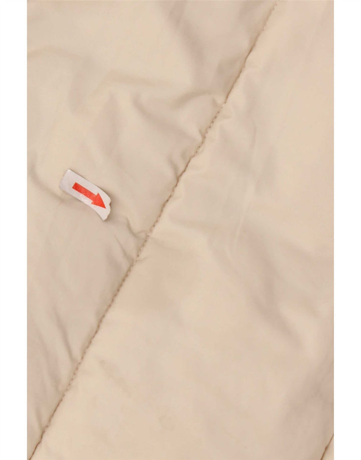 KHUJO Womens Hooded Padded Coat UK 10 Small Off White Polyester