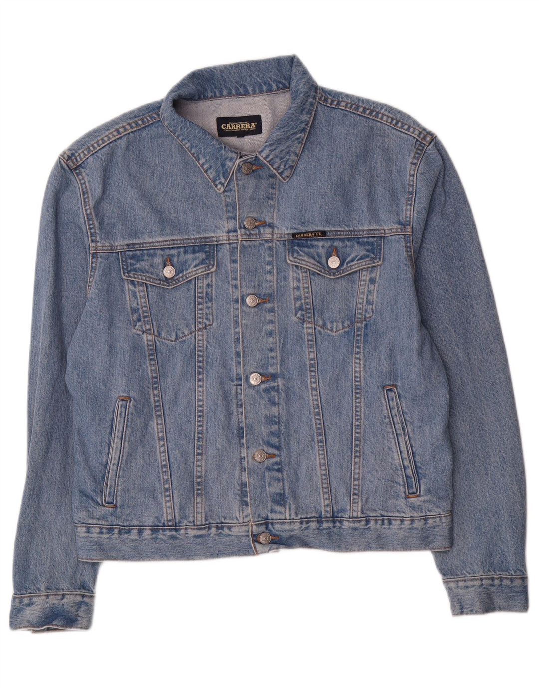 CARRERA Denimjakke til mænd UK 40 Stor Blå Bomuld