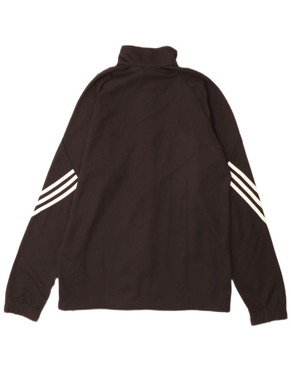 Adidas Herren Climalite Trainingsanzug Top Jacke Medium Schwarz Polyester
