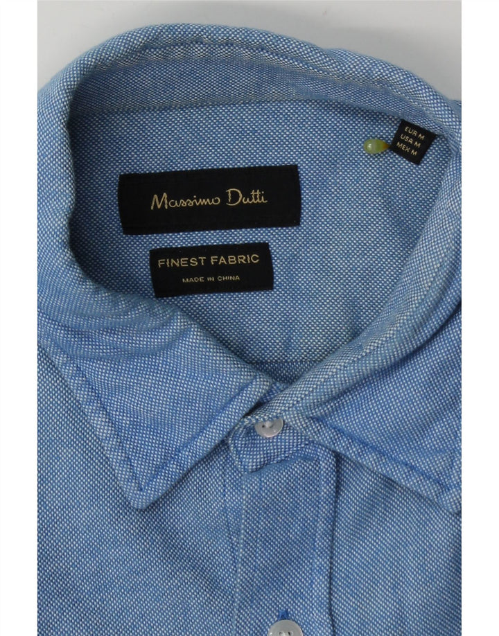 Cămașă Massimo Dutti pentru bărbați, albastru mediu