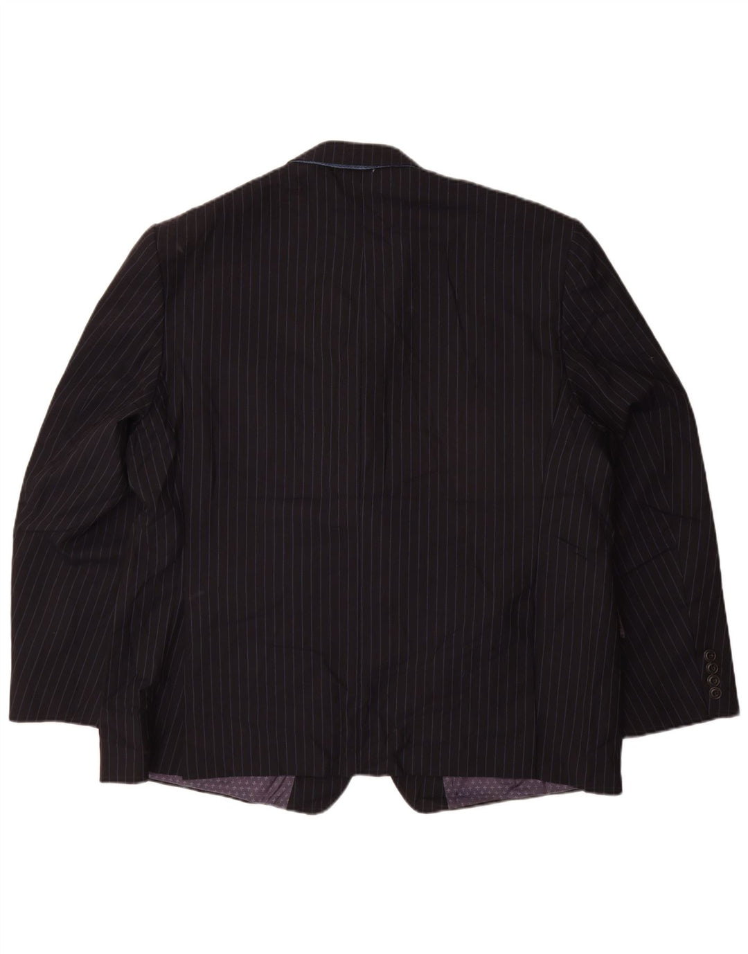 Marks & Spencer Herren-Blazer mit 2 Knöpfen, UK 48 4XL, Marineblau, Nadelstreifen