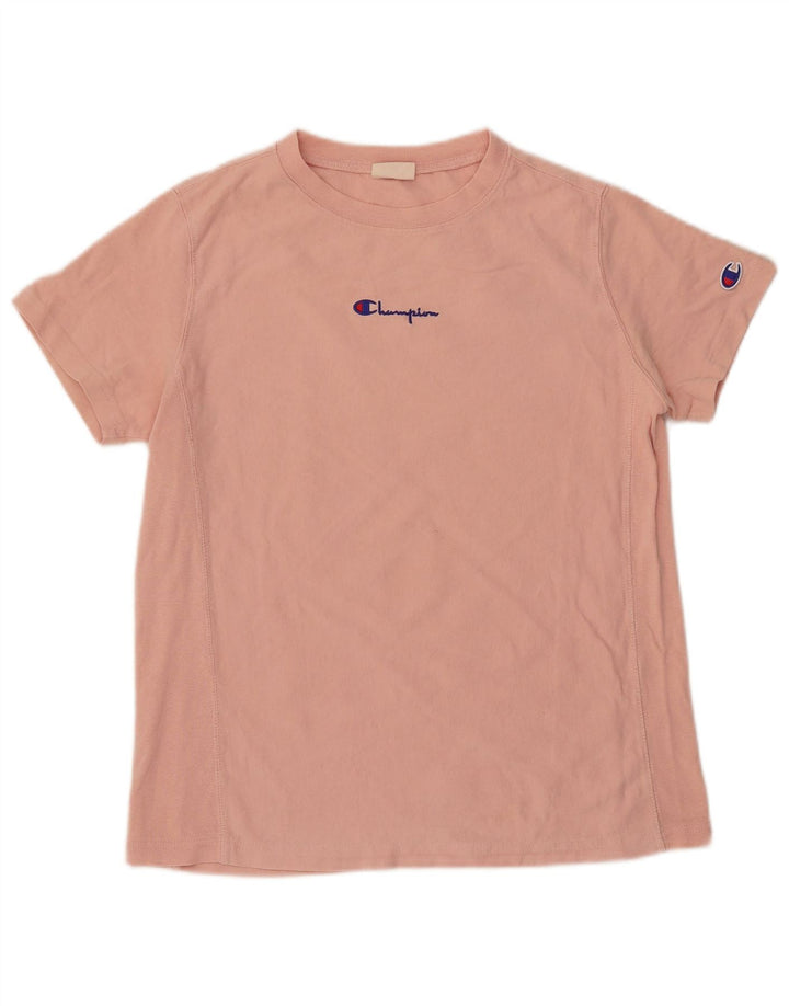 CHAMPION Womens T-Shirt Top UK 10 Small Pink