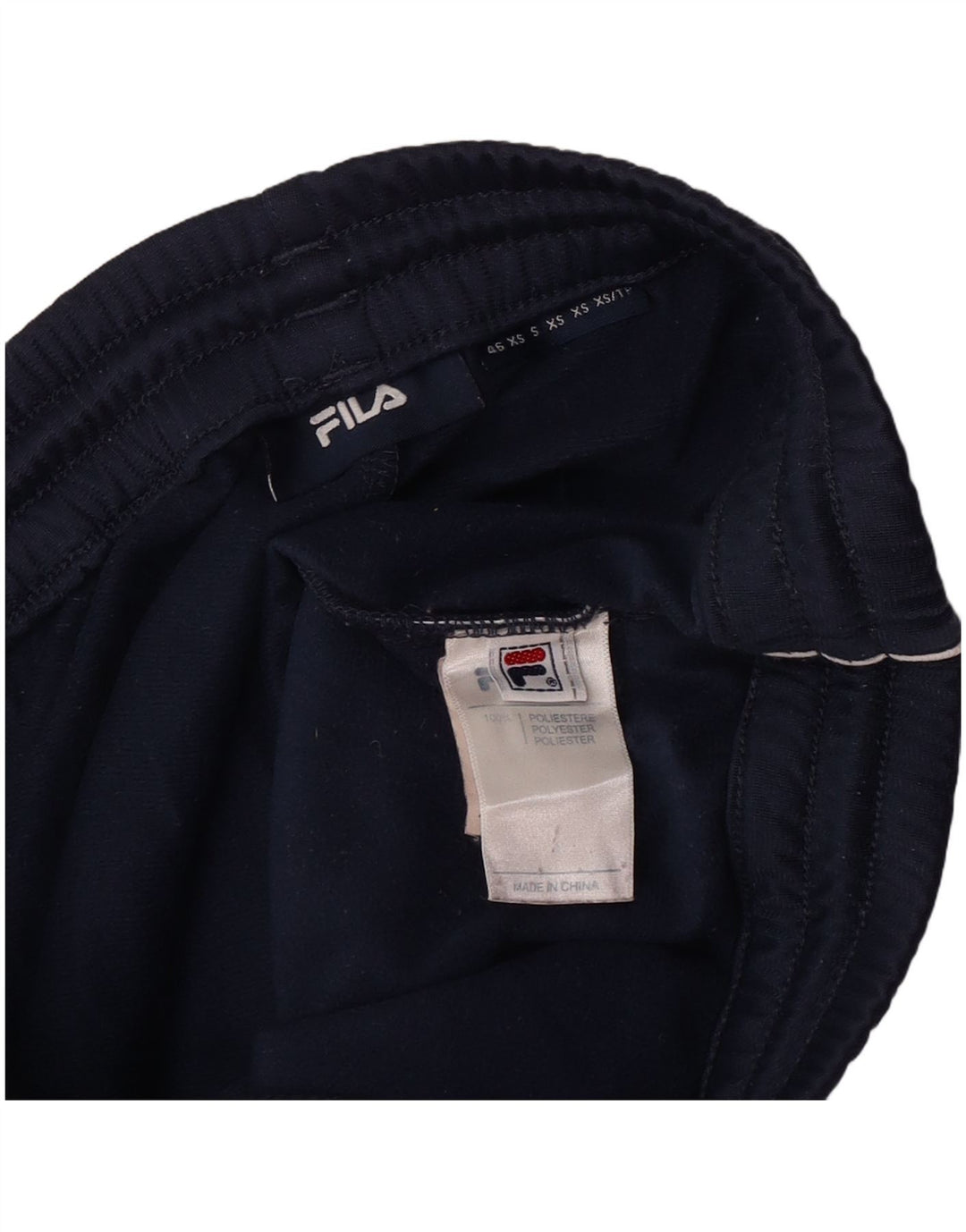 Fila Mens Tracksuit Trousers XS  Navy Blue Colourblock Polyester