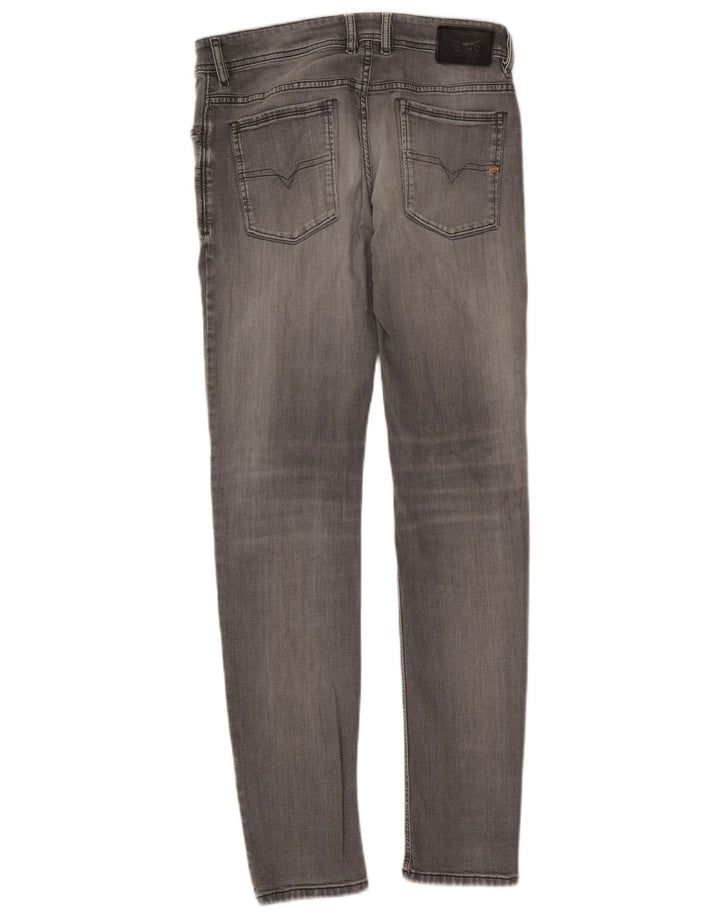 Diesel Mens Sleenker Slim Jeans W32 L32 Grey Cotton