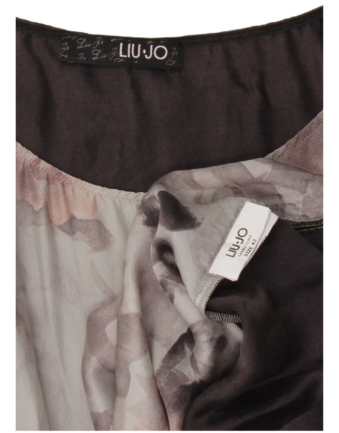 Abito a trapezio senza maniche da donna Liu Jo IT 42 Grigio medio floreale
